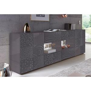 LC Dressoir Miro Breedte 241 cm met decoratieve zeefdruk