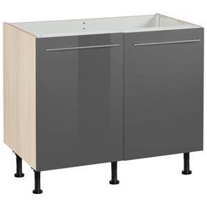 OPTIFIT Spülenschrank "Bern", Breite 100 cm,2 Türen,höhenverstellbare Füße,Metallgriffe