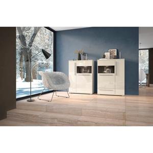 Places of Style Vitrine "Piano", UV lackiert, Soft-Close Funktion