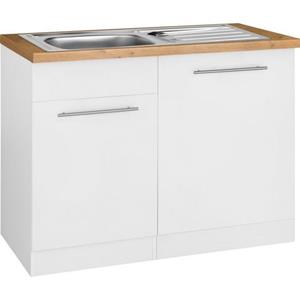 wiho Küchen Spülenschrank "Unna", 110 cm breit, inkl. Tür/Sockel/Griff für Geschirrspüler