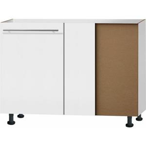 OPTIFIT Eckunterschrank "Bern", 100 cm breit, mit 1 Tür mit höhenverstellbaren Füßen, mit Metallgriff