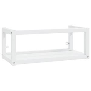 VidaXL Wastafelframe wandgemonteerd 79x38x31 cm ijzer wit