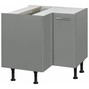 OPTIFIT Hoekonderkast Bern Breedte 90x90 cm, met deur, in hoogte verstelbare poten, met metalen greep
