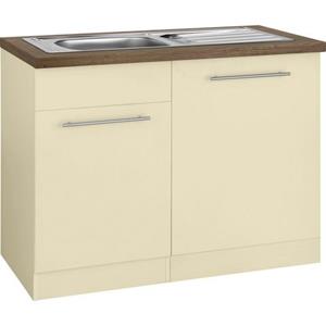 wiho Küchen Spülenschrank "Unna", 110 cm breit, inkl. Tür/Sockel/Griff für Geschirrspüler
