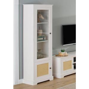 Home affaire Vitrine "Linda", aus massivem Kiefernholz, mit schönen Metallgriffen