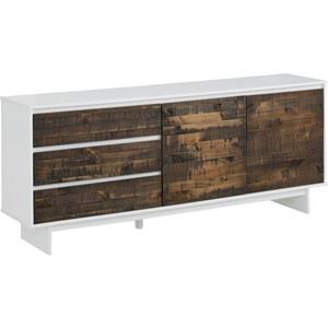 Home affaire Dressoir Morgan van massief grenenhout, met ingefreesde verzonken grepen, breedte 165 cm
