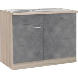 wiho Küchen Spülenschrank "Zell", Breite 110 cm, inkl. Tür/Sockel für Geschirrspüler