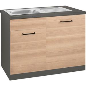 wiho Küchen Spülenschrank "Esbo", 110 cm breit, inkl. Tür/Sockel für Geschirrspüler