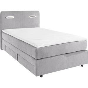 INOSIGN Boxspring Luan Laden, ledverlichting en topmatras, in breedte 120 cm en 180 cm