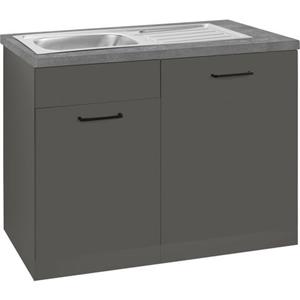 wiho Küchen Spülenschrank "Esbo", 110 cm breit, inkl. Tür/Sockel für Geschirrspüler