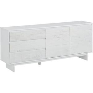 Home affaire Dressoir Morgan van massief grenenhout, met ingefreesde verzonken grepen, breedte 165 cm