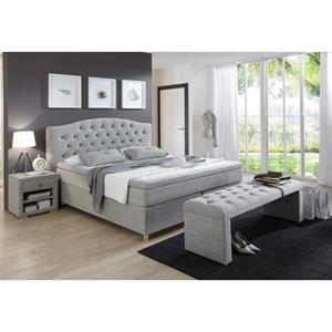 Home affaire Boxspringbett "Claire", mit hochwertiger Vollmassiv-Unterbox, incl. Topper, verschiedene Härtegrade