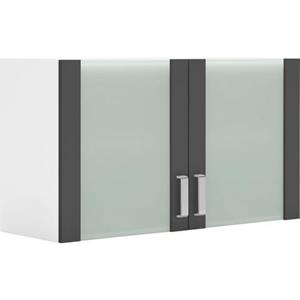 wiho Küchen Glashängeschrank "Husum", Front mit Glaseinsatz