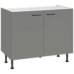 OPTIFIT Spülenschrank "Elga", Breite 100 cm,Soft-Close-Funktion,höhenverstellbare Füße,Metallgriff
