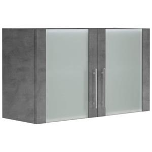 Wiho Küchen Hangend kastje met glasdeur Front met glasinzet