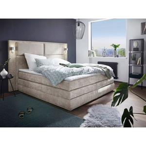 COLLECTION AB Boxspring Copenhagen inclusief bedkist, topmatras, naar keuze met ledverlichting