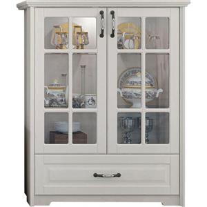 Home affaire Vitrine "Evergreen", hochwertig UV lackiert, Tür mit Sicherheitsglas und Soft-Close-Funktion