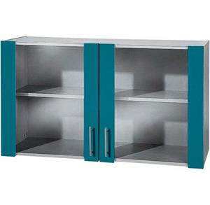 Wiho Küchen Hangend kastje met glasdeur Front met glasinzet