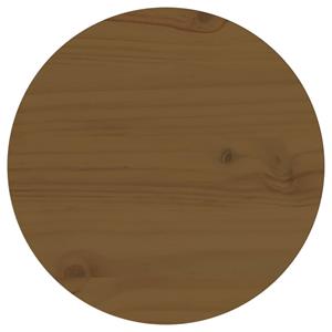 vidaXL Tischplatte Braun Ø30x2,5 cm Massivholz Kiefer 
