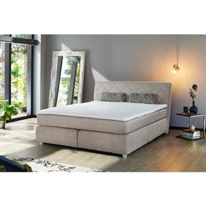 Jockenhöfer Gruppe Boxspringbett, mit Wellenfedersystem inkl. Topper und Zierkissen