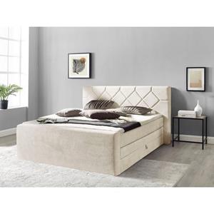 Places of Style Boxspringbett "Atlanta", inklusive Topper und Bettkasten