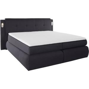COLLECTION AB Boxspring Borna inclusief bedkist, ledverlichting en topmatras