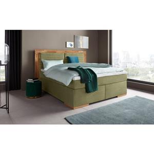 Places of Style Boxspring Cup met massief houten frame, met topmatras, in 2 hardheden, in 3 breedten