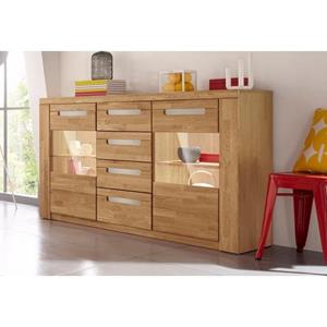 Home affaire Woltra Dressoir Kolding Breedte 140 cm met 2 glasdeuren