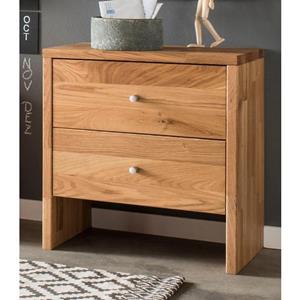 Home affaire Kast Dura van massief wildeiken met 2 laden, breedte 50 cm