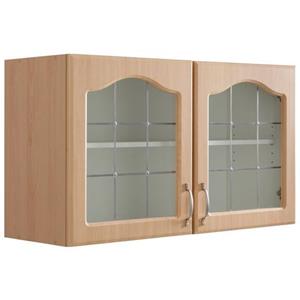 wiho Küchen Hangend kastje met glasdeur Linz 100 cm breed, met 2 glasdeuren