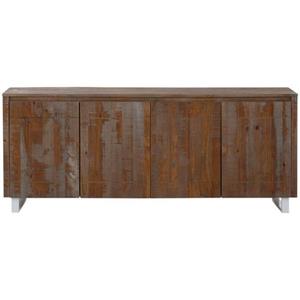 Home affaire Dressoir Lagos van mooi massief grenenhout, met wit gelakt onderstel