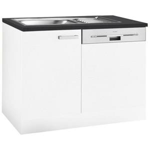 OPTIFIT Spülenschrank "Odense", Breite 110 cm,mit Tür/Sockel für teilintegrierbaren Geschirrspüler