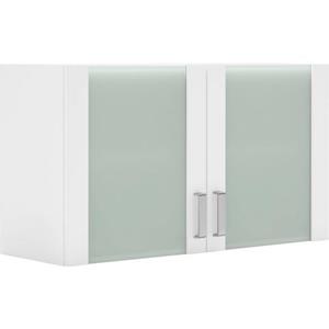 wiho Küchen Glashängeschrank "Husum", Front mit Glaseinsatz
