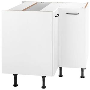 OPTIFIT Eckunterschrank "Elga", Breite 90 cm,Soft-Close-Funktion,höhenverstellbare Füße,Metallgriff