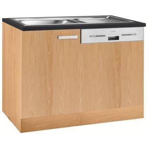 OPTIFIT Spülenschrank "Odense", Breite 110 cm,mit Tür/Sockel für teilintegrierbaren Geschirrspüler