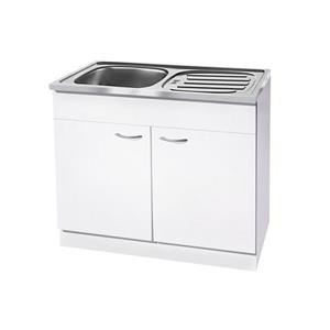 wiho Küchen Spülenschrank "Kiel", 100 cm breit mit Auflagespüle