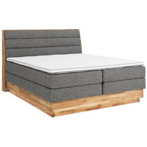 OTTO products Boxspringbett »Jenna«, ohne LED-Beleuchtung, mit zertifizierten, recycelten Bezugsstoffen, mit Bettkasten, auch Härtegrad 4 erhältlich!