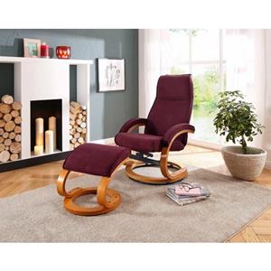 Home affaire Relaxfauteuil Paris in verschillende bekleding- en kleurvarianten, zithoogte 46 cm (2 stuks)