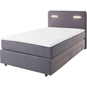 INOSIGN Boxbett »Luan«, mit Schubkästen, LED-Beleuchtung und Topper, in Breite 120 cm und 180 cm erhältlich, verschiedene Härtegrade auswählbar.