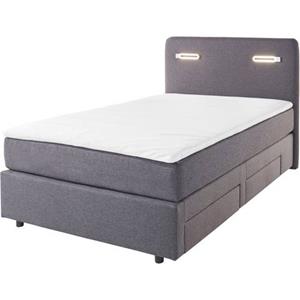 INOSIGN Boxspring Luan Laden, ledverlichting en topmatras, in breedte 120 cm en 180 cm