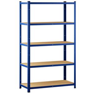 Monzana Stellingkast 180x90x40cm tot 875kg Blauw