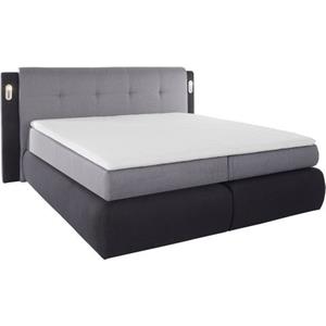 COLLECTION AB Boxspring Borna inclusief bedkist, ledverlichting en topmatras