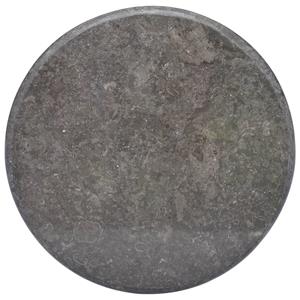 vidaXL Tischplatte Schwarz Ø60x2,5 cm Marmor 