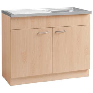 wiho Küchen Spülenschrank "Kiel", 100 cm breit mit Auflagespüle