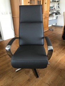 ShopX Leren relaxfauteuil idol 115 bruin, bruin leer, bruine stoel
