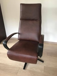 ShopX Leren relaxfauteuil idol 1205 bruin, bruin leer, bruine stoel