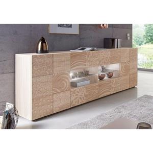 LC Dressoir Miro Breedte 241 cm met decoratieve zeefdruk