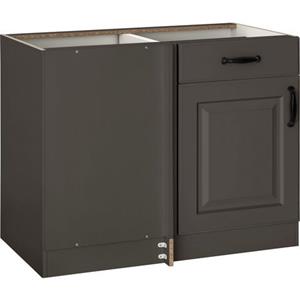 wiho Küchen Eckunterschrank "Erla", 100 cm breit mit Kassettenfront, Planungsmaß 110 cm, ohne Arbeitsplatte