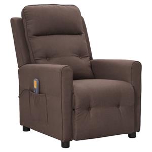 VidaXL Massagestoel Verstelbaar Stof Taupe