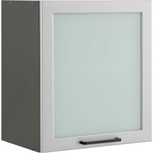wiho Küchen Glashängeschrank "Esbo", mit alufarbener Glasrahmentür